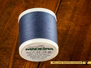 Aerofil 40wt Polyester Thread in 8105 Blue Steel by Madeira
