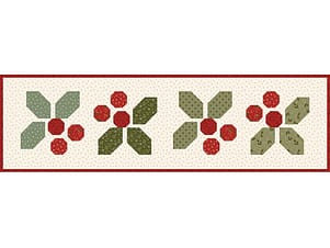 Runner Pattern, Holly-Day Cheer by Sandy Gervais for Riley Blake Designs