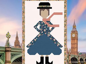 Quilt Pattern, Mary Poppins by Jennifer Long for Riley Blake Designs