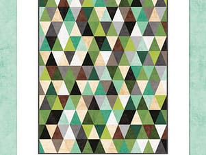 Pattern, Triangle Time Quilt by Cotton Shades for Riley Blake Designs (Download)