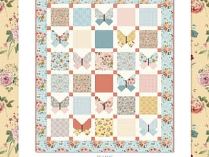 Pattern, Blushing Butterflies Quilt for Riley Blake Designs (Download)