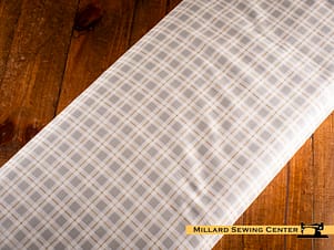 Cotton Fabric, 43"/44" Wide Evening on the Prairie in Picnic Plaid Stone Modern Prairie for Riley Blake Designs