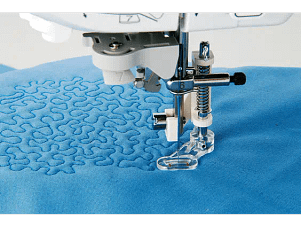 Clear Free Motion Foot, "Darning Foot" - Requires Low Shank Adapter for ULT/PC series for Brother Sewing Machines