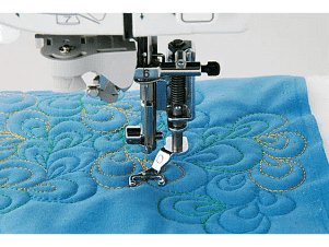 Metal Free Motion Open Toe Foot for Brother Sewing Machines