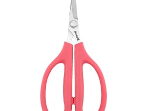 Scissors, 6 1/4" Very Sharp with Large Pink Comfort Handles by Famore