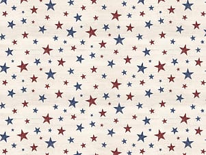 Cotton Fabric, 43"/44" Wide Valor is Never Forgotten in Stars Cream by Riley Blake Designs