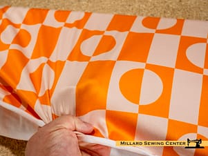 Apparel Fabric, 58/60" Double Brushed Poly Prints in Mod Orange by Riley Blake Designs
