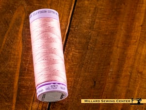 Silk Finish 50wt Mercerized Cotton Sewing Thread in 1057 Rose Quartz by Mettler