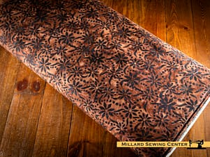 Cotton Fabric, 107"/108" Wide Back Batiks in Vibrant Pointillism Chocolate by Riley Blake