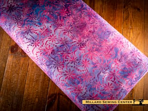 Cotton Fabric, 107"/108" Wide Back Batiks in Vibrant Pointillism Grenadine by Riley Blake