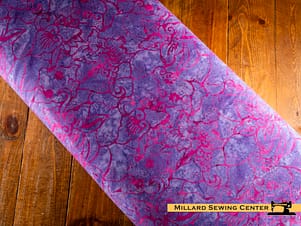 Cotton Fabric, 107"/108" Wide Back Batiks in Vibrant Pointillism Purple Outburst by Riley Blake