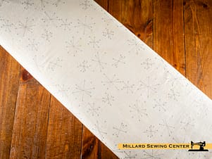 Cotton Fabric, 43"/44" Wide Batiks Express Yourself! in Holiday Sparkle Metallic Cream by Riley Blake
