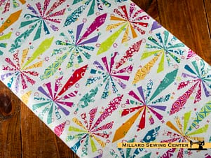 Cotton Fabric, 43"/44" Wide Chasing Rainbows in Cheater Print Multi by Riley Blake