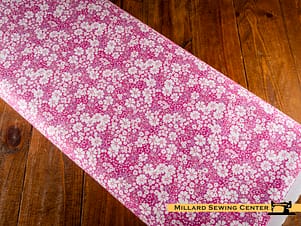 Cotton Fabric, 43"/44" Wide Chasing Rainbows in Everbloom Pink by Riley Blake