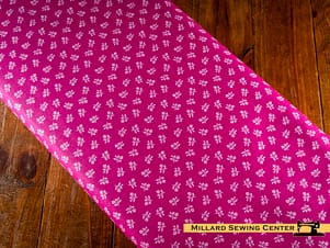 Cotton Fabric, 43"/44" Wide Chasing Rainbows in Scattered Stems Mulberry by Riley Blake