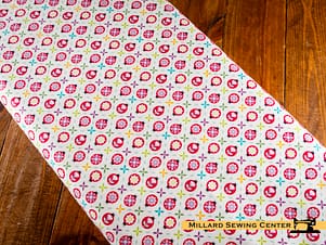 Cotton Fabric, 43"/44" Wide Chasing Rainbows in Cute as a Bug White by Riley Blake