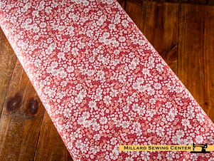 Cotton Fabric, 43"/44" Wide Chasing Rainbows in Everbloom Guava by Riley Blake
