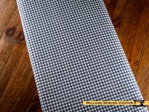 Woven Cotton Fabric, 43"/44" Wide in Gingham Denim by Riley Blake Designs