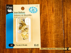 Buttons, Jean Buttons, (Gold) by Dritz