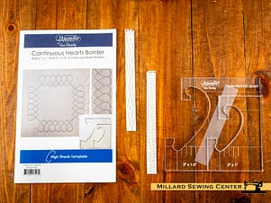 Quilting Template Set, Continuous Heart Border 2 Piece Set by Westalee Design
