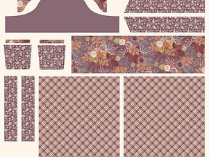 Cotton Fabric, 43"/44" Wide Evening on the Prairie in Cottage Core Apron Panel by Riley Blake Designs