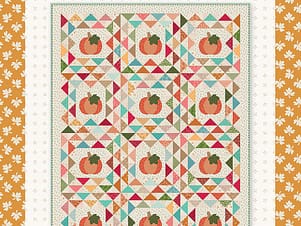 Geese In The Pumpkin Patch Quilt Pattern by Lori Holt for Riley Blake Designs