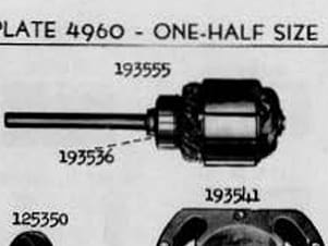 Motor Armature for Potted Motors Found In The Singer 201, 15-91, 15-125, & Similar Sewing Machines