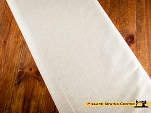 Cotton Fabric, 44″/45″ Wide Kimberbell Basics in Cream Linen Texture by Maywood Studio