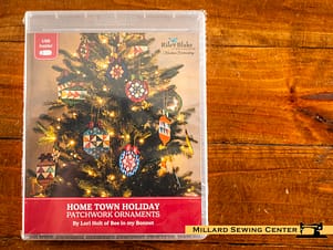 Machine Embroidery Designs, Home Town Holiday Patchwork Ornaments by Riley Blake Designs