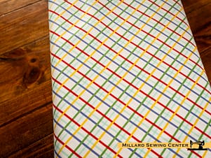 Cotton Fabric, 43"/44" Wide Dear Sweethearts in Plaid Multi by Riley Blake Designs