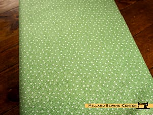 Cotton Fabric, 43"/44" Wide Dear Sweethearts in Star Dots Green by Riley Blake Designs