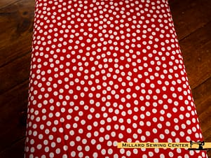 Cotton Fabric, 43"/44" Wide Dear Sweethearts in Scramble Dots Red by Riley Blake Designs