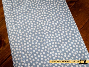 Cotton Fabric, 43"/44" Wide Dear Sweethearts in Scramble Dots Blue by Riley Blake Designs