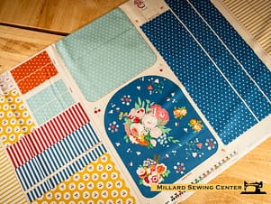 Cotton Fabric, 43"/44" Wide Cotton Nook in Backpack Panel by Riley Blake