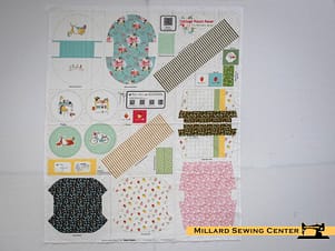 Cotton Fabric Panel, Cottage Pouch Panel by Riley Blake Designs