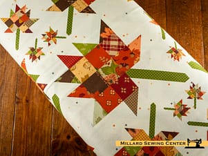 Cotton Fabric, 107"/108" Wide Back in Cozy Autumn Multi by Riley Blake