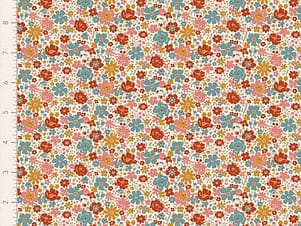 Cotton Fabric, 44″ Wide, Village Life- Esther Warm Cream by Tilda