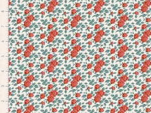 Cotton Fabric, 44″ Wide, Village Life- Margot Rust by Tilda