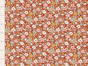 Cotton Fabric, 44″ Wide, Village Life- Esther Rust by Tilda