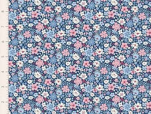 Cotton Fabric, 44″ Wide, Village Life- Esther Blue by Tilda