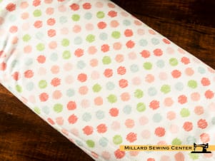 Cotton Fabric, 43"/44" Wide Flannel Love You to the Moon in Dots White by Riley Blake Designs