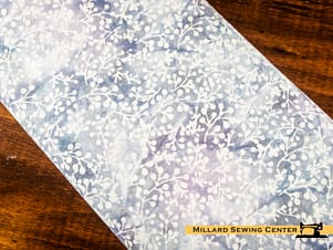 Cotton Fabric, 43"/44" Wide Batiks in Flora Noire Sprigs Dove by Riley Blake