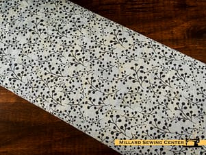 Cotton Fabric, 43"/44" Wide Batiks in Flora Noire Sprigs Pebble Pastiche by Riley Blake