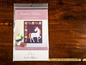Unicorn Garden Quilt Pattern, by Astrid Bordush for Apples & Beavers
