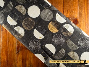 Cotton Fabric, 44" Gatsby in Circles Black Multi by Northcott Fabrics