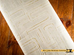 Cotton Fabric, 44" Gatsby in Rectangles Taupe Cream by Northcott Fabrics