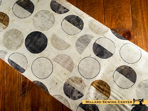 Cotton Fabric, 44" Gatsby in Circles Black Multi by Northcott Fabrics