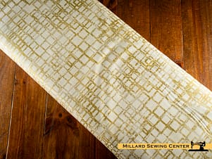 Cotton Fabric, 44" Gatsby in Squares Cream Taupe by Northcott Fabrics
