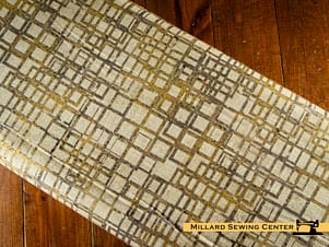 Cotton Fabric, 44" Gatsby in Squares Cream Black by Northcott Fabrics