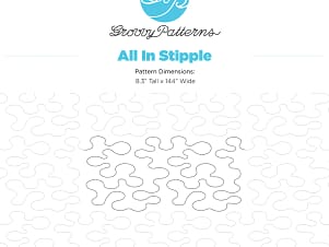 All In Stipple, 8.3" Paper Pantograph by Groovy Patterns